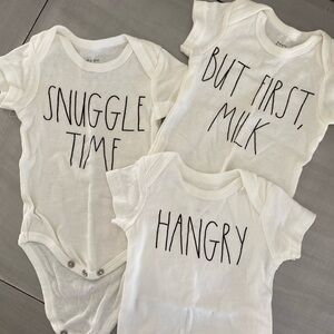 Set of 3 Rae Dunn onesies